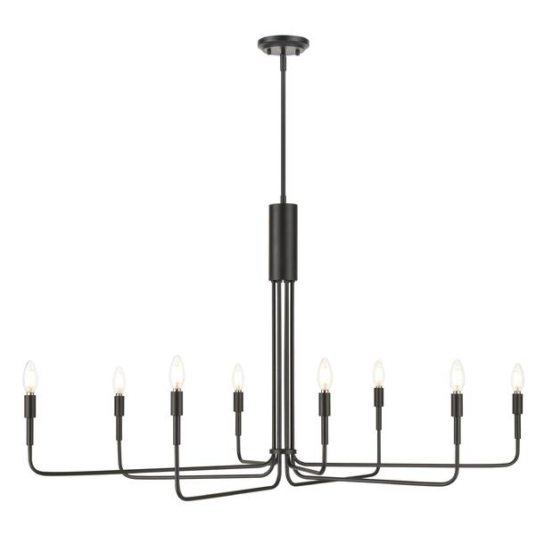 Corrigan Studio Orlando 12 Light Sputnik Modern Linear Chandelier